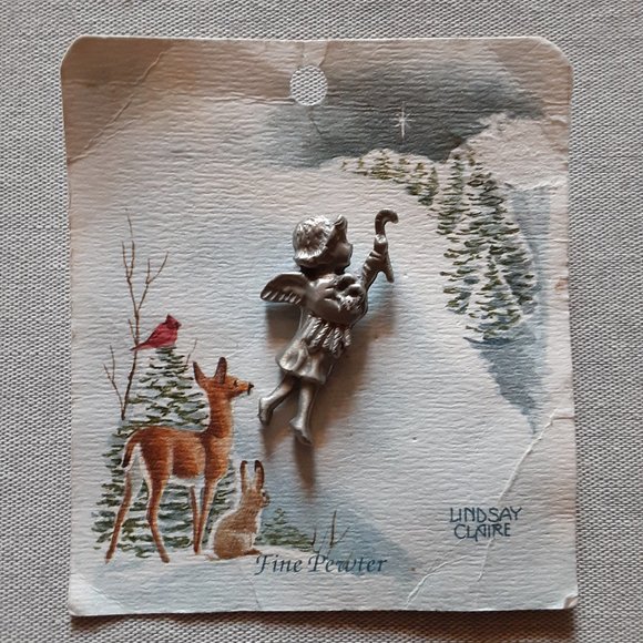 LINDSAY CLAIRE PEWTER PIN - Picture 3 of 5